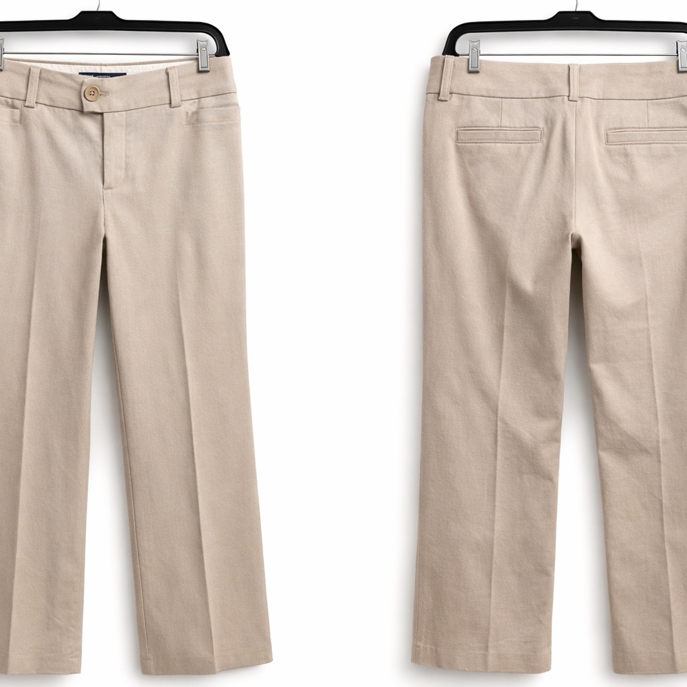Banana Republic Women’s 323 Martin Fit Khaki Straight-Leg Chinos - Light Beige